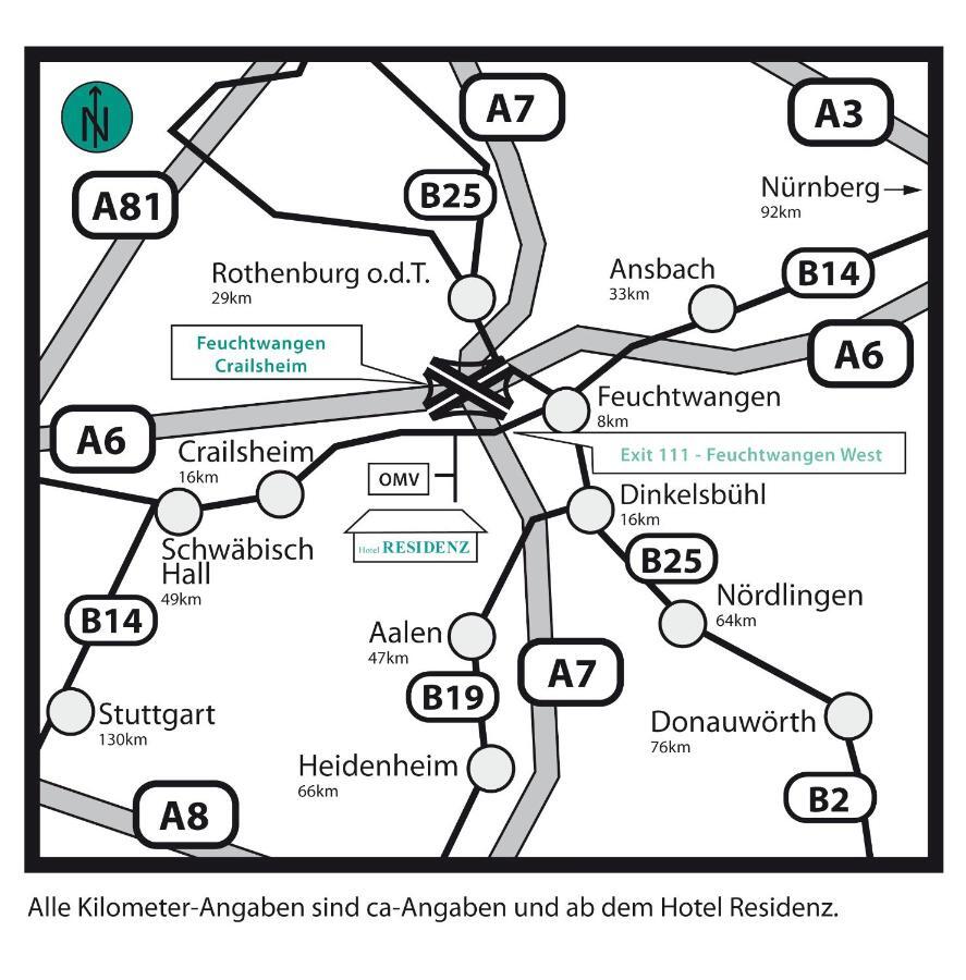 Hotel Residenz Schnelldorf Buitenkant foto